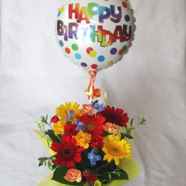 【送料無料!】 大人気！★バルーンフラワー★【バルーンフラワー】 birthday２ 【HAPPY BIRTHDAY】 【誕生日】【翌日お届け】 【フラワーバルーン】 【記念日】 【お祝い】【Birthday】【ハッピーバースデー】【バースデー】