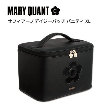 【公式】MARY QUANT マリークヮント サフィアーノデイジーパッチバニティXL ポーチ