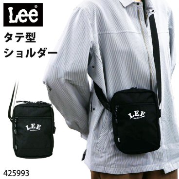 Lee ショルダーバッグ メンズ レディース 男女兼用 ショルダー バッグ ミニ スマホショルダー ユニセックス 縦型 学生 通学 撥水 小さめ 軽い 軽量 リー 中学生 高校生 大学生 リー ポリエステル ブランド シンプル カジュアル
