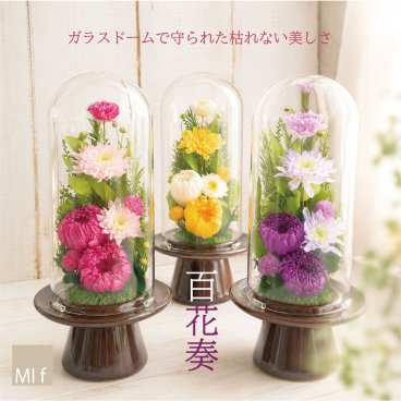 ブリザード　プリザーブドフラワー お供え花　「百花奏ひゃっかそう」