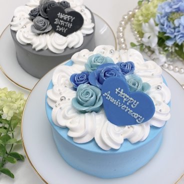 【選べる10色】キラキラ薔薇ケーキ【メッセージ】【記念日に】4号5号