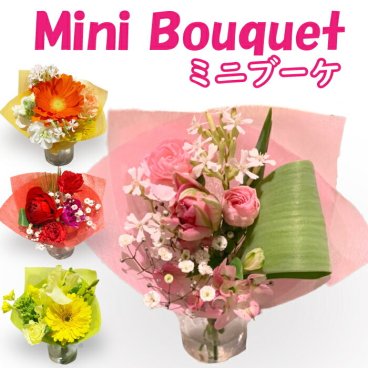 ミニブーケ 生花  卒園 卒業 切り花 卒業式 対応商品  プレゼント 宅配 花 花束 誕生日 フラワーギフト 結婚記念日 切花 長持ち 自宅用 ブーケ お花 手作り生花 お供え 花束プレゼント 花束用 袋 お悔やみ 犬