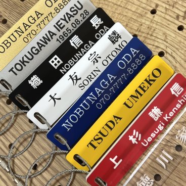 ワイヤー ネームタグ ネームプレート ゴルフ タグ ☆オシャレなシンプルデザイン ゴルフバック用 バック　カバン