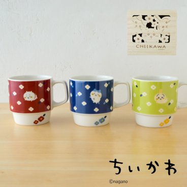 ちいかわ 木箱入りマグカップ  マグ アニメ  結婚祝い 大人可愛い 美濃焼 おしゃれ プレゼント 大きめ 陶器 かわいい キャラクター 可愛い 日本 ラッピング 日本製 木箱 桐箱 ギフト  グッズ  女性  電子レンジ