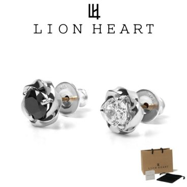 ライオンハート ピアス メンズ スタッズピアス ツイストフレーム LH for Gift SV925 LH-1EA195 LION HEART メンズピアス 片耳用 1点売り クリスマス 誕生日 プレゼント ギフト 彼氏 ブランド 人気 ランキング