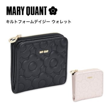 【公式】マリークヮント MARY QUANT キルトフォームデイジー ウォレット 二つ折り財布 財布 お財布 ブラック ベージュ おしゃれ 可愛い 女性 10代 20代 プレゼント ギフト