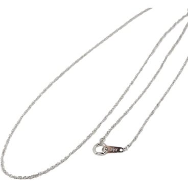 純プラチナ (Pt999) (造幣局検定マーク入) ネックレスチェーン スクリュー50cm 2061 【ギフトラッピング済み】
