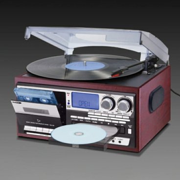 マルチオーディオ・レコードプレーヤー SP盤 78回転 EP LP カセ ットテープ CD ラジオ ヴァイナ ル SDカード USBメモリ デッキ スピーカー 送料無料
