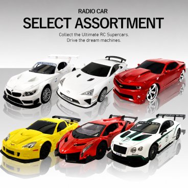 ラジコン ラジコンカー 車 子供 おもちゃ BMW レクサス シボレー ランボルギーニ ベントレー RC 1:24 セレクトアソート プレゼント ギフト クリスマス