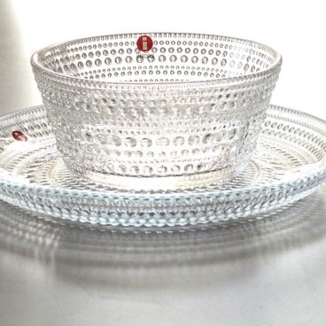 イッタラiittala　カステヘルミ　ボウル・プレートセット(クリア）【ブランド食器】【御結婚御祝・内祝・新築御祝・還暦御祝・御礼・寿・ギフト包装可能】