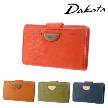ダコタ Dakota 二つ折り財布 折財布 ミニ財布 アーブル 31360 オレンジ ブラウン グリーン ネイビー 天然革 経年変化 レディース 送料無料 誕生日プレゼント ギフト プレゼント ラッピング無料