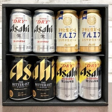【アサヒビール8缶】飲み比べギフトセット スーパードライ マルエフ 生ジョッキ缶 ザ・ビタリスト THE BITTER-IST 350ml 340ml メッセージカード のし プレゼント 包装 ラッピング 詰め合わせ ギフト 贈り物 贈答品