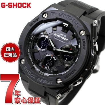 G-SHOCK 電波 ソーラー 電波時計 ブラック G-STEEL カシオ Gショック Gスチール CASIO 腕時計 メンズ タフソーラー アナデジ GST-W100G-1BJF