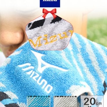 【送料無料】＼ ネーム 刺繍 ／ ＼ ギフト カード無料／ スポーツタオル 名入れ 【  1枚～ 名入り 刺繍 可能 ミズノ ハンカチ ハンドタオル 20×20cm 】タオルチーフ ブランド プレゼント 名入れタオル 部活 バスケ プチタオル ミニハンカチ 手拭きタオル ミズノ5023チーフ