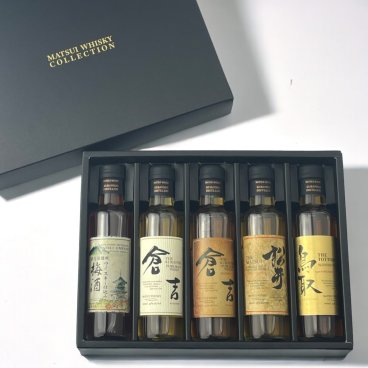 敬老の日【送料無料】【ウイスキーミニボトルセット】ウイスキー マツイ 松井 ミニボトル 5本セット 娯楽セット 梅酒入り 倉吉 松井 鳥取 シングルモルト シェリーカスク バーボンバレル ラッピング 熨斗 送料無料(北海道、沖縄を除く)