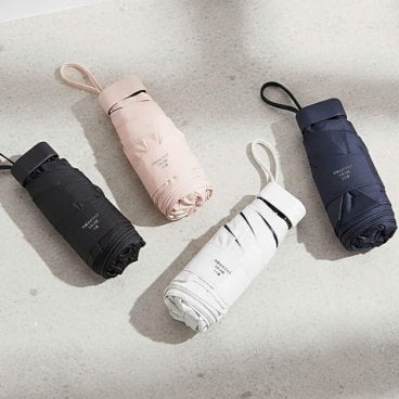 【名入れ】晴雨兼用 5段遮光 コンパクト折りたたみ傘 UVカット率90% UPF50+ 記念品