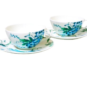 ウェッジウッドWEDGWOOD ジャスパー・コンラン シノワズリ ホワイト ティーカップ&ソーサー 300ml　ペア【御結婚御祝・内祝・新築御祝・還暦御祝・御礼・寿・ギフト包装可能】