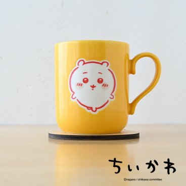ちいかわ コースター付マグ  ( ちいかわ )  CKW11-11C  マグカップ アニメ  結婚祝い 大人可愛い 美濃焼 おしゃれ プレゼント 大きめ 陶器 かわいい キャラクター 可愛い 日本 ラッピング 日本製  丸い 300ml ギフト  グッズ  女性  電子レンジ お祝い 誕生日