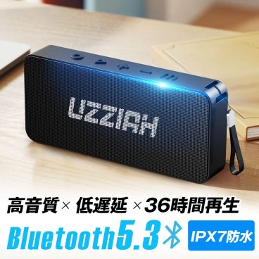 【お中元ギフトにおすすめ】 スピーカー ポータブルスピーカー 高音質・重低音 Bluetooth5.3 36時間連続再生 IPX7防水 耐衝撃 SDカード/AUX対応