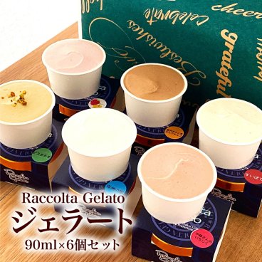 アイス ジェラート 専門店 Raccolta Gelato ラコルタ・ジェラート 6個 詰め合わせ 6種 セット ジェラートアイス 冷たいお菓子 冷たいスイーツ 高級アイスクリーム ギフト お取り寄せスイーツ ご褒美 敬老の日 誕生日プレゼント 贈り物 SDGs 能登復興支援 復興支援
