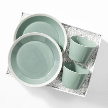 限定ギフトボックス イイホシユミコ×木村硝子×HYACCA プレート スープカップ TABLE WARE BOX / DISHES / M ピスタチオグリーン 結婚祝い 新築祝い 新居祝い ペア 食器 セット プレゼント 　お祝い お皿　気が利く　縁起がいいもの　おしゃれ　式なし　ハイブランド　ハイセンス　15000円 クリスマス