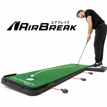 エアブレイク PuttOUT パットアウト Air Break パターマット パター練習マット 2m 3m パター練習 パター練習器具 ゴルフ マット ゴルフ練習マット 傾斜 パッティング練習 ゴルフ練習 練習器具 室外 室内 パター ゴルフ用品 送料無料
