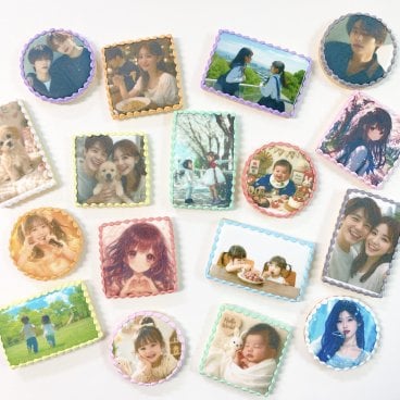選べる9色のプリントクッキー｜ お好きなお写真をプリントします｜1枚から注文OK！【アイシングクッキー】【プレゼント】【ギフトラッピング対応】