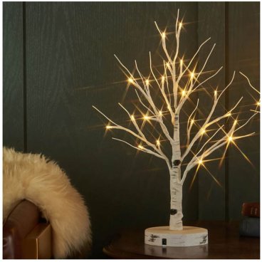 ブランチツリー LED シラカバツリーライト　ミニ　USB付き クリスマスツリー　おしゃれ　イルミネーション LED 枝ツリー 木 北欧風 クリスマス インテリア スリムツリー 室内 装飾