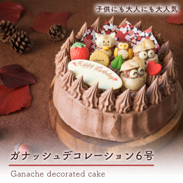 【ガナッシュデコレーション】6号　お急ぎ便OK　誕生日　ガナッシュ　チョコレート　濃厚　ケーキ　デコレーション　プレゼント　ギフト　バースデーケーキ　メッセージ