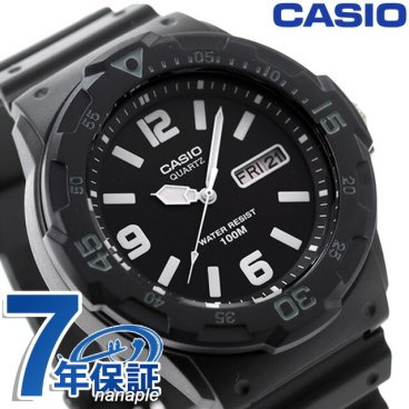 カシオ CASIO チプカシ チープカシオ 腕時計 デイデイト クラシック 海外モデル オールブラック CASIO MRW-200H-1B2VDF