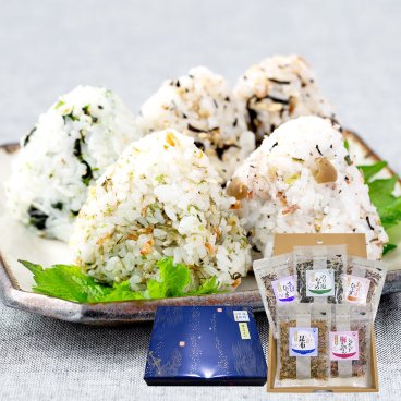 【送料無料】敬老の日 祝い 御礼 アミノ酸不使用 無添加 生ふりかけ 詰め合わせ 5種 ふりかけ いか昆布 梅ちりめん さばひじき おかかひじき のり塩わかめ ごはんのお供 お茶漬け ギフト 手土産 個包装 内祝 お返し 新米