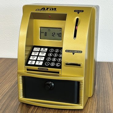 ATMバンク　ATM型貯金箱 貯金箱 パスワード設定可能 送料無料