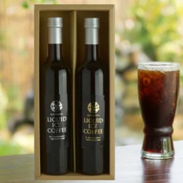 リキッドアイスコーヒー【2本セット】贈答用 ギフト対応 瓶 本格 アイスコーヒー 無糖 スイート ビター 500ｍｌ 2本 まろやか 無糖 味わい ストレート 高級アイスコーヒー 珈琲 コーヒー KOUFUKUYACOFFEE 父の日 母の日 夏ギフト お中元 暑中見舞 御歳暮　寒中見舞い　誕生日　出産内祝い　ご機嫌伺い 手土産 御供 感謝 ラッピング のし メッセージカード