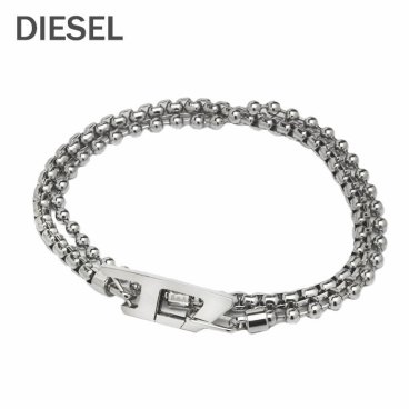 DIESEL ディーゼル ブレスレット アクセサリー メンズ レディース ユニセックス シルバー ステンレス ブランド ギフト プレゼント DX1473040