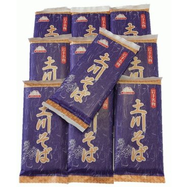 岩手名物 蕎麦 乾麺 土川そば 300g ×10袋専用箱入セット