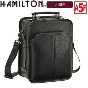正規品 平野鞄 ひらのかばん ヒラノ ショルダーバッグ ビジネスバッグ カジュアルバッグ メンズ A5ファイル 合皮 縦型 天取っ手 ビジネス 通勤 街持ち 黒 #16427 ハミルトン HAMILTON hira39 旅行 ギフト