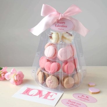 【ピンクマカロンタワー】Pink Love Macaron Tower