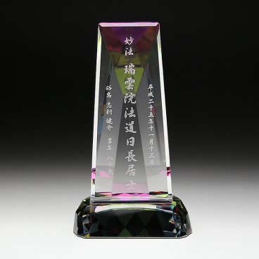 クリスタル位牌 ギフトKH-7（大）（中）（小）名入れ お位牌 仏具 仏壇 49日 法要 おしゃれ 手元供養 小型 夫婦 連名 戒名 俗名 彫刻