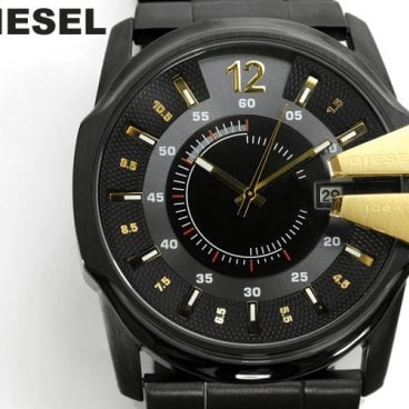 ディーゼル 時計 DIESEL 腕時計 ディーゼル時計 メンズ腕時計 ブランド メンズ 男性 プレゼント 人気 イタリア ビッグフェイス 定番 ブラック ゴールド DZ1209