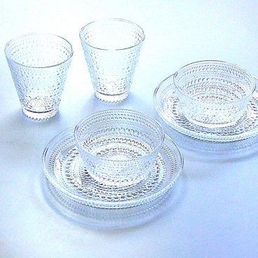 ブランドロゴ入りボックス付属  ６ピースセット　イッタラiittala　カステヘルミ　ボウル・プレート・タンブラーセット　6ピース(クリア）【ブランド食器　北欧食器　セット　お祝い　ブランド食器】【御結婚御祝・内祝・新築御祝・還暦御祝・御礼・寿・ギフト包装可能】