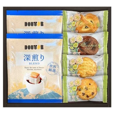 ドトールコーヒと4種類のクッキー詰合せ JDT-05/ギフト 贈り物 プレゼント お祝い 結婚 挨拶 引越し  お中元 お歳暮 母の日 父の日 敬老の日 内祝い 法要 香典返し バレンタイン ホワイトデー 洋菓子 スイーツ