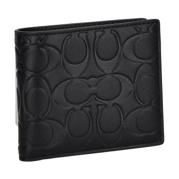 コーチファクトリー COACH FACTORY アウトレット 財布 二つ折り財布 折りたたみ財布 小銭入れ付き CX139 QB BK メンズ ブラック