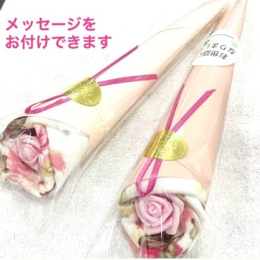 バラのハンカチブーケ　花束ブーケ　薔薇　プレゼント　プチギフト　フラワーブーケ　ギフト　タオルハンカチ　退職　誕生日　お返し