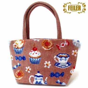 FEILER フェイラー ミニトート ハンドバッグ SWEETTREAT スウィートトリート 紅茶ティーセット SWT252001
