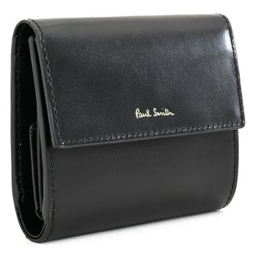 ポールスミス 財布 三つ折り財布 黒(ブラック) Paul Smith bps563-10 メンズ 紳士 ギフト 定番 彼氏 彼女 プレゼント