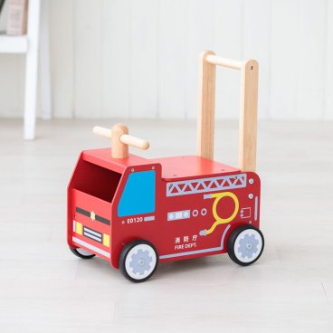出産祝い 1歳誕生日 ウォーカーアンドライド消防車 消防庁  | 誕生日プレゼント   1歳 1歳半 2歳 女の子 男の子 赤ちゃん 名入れ 誕生日 プレゼント おもちゃ 木製 乗用玩具 車 型はめ 手押し車 出産祝い 誕生日 クリスマス プレゼント 入園祝い 入園祝い ギフト ベビーギフト IM-87481