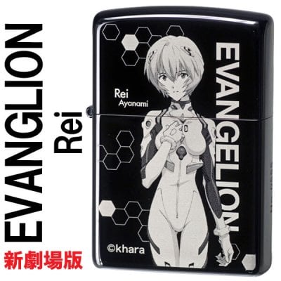 【名入れ】【送料無料】 zippo ジッポーライター ヱヴァンゲリヲン新劇場版 レイ ブラックチタンコート アニメ 誕生日 ギフト プレゼント[zEV-REI]