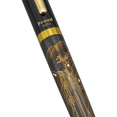 【送料無料】 山中漆器 漆芸万年筆 山水（漆器 工芸品   敬老の日 外国人 お土産 日本製 ギフト 海外発送可 プレゼント お土産 御礼 お祝 記念 まんねんひつ 誕生日 名入れ可 和柄）なごみや本舗