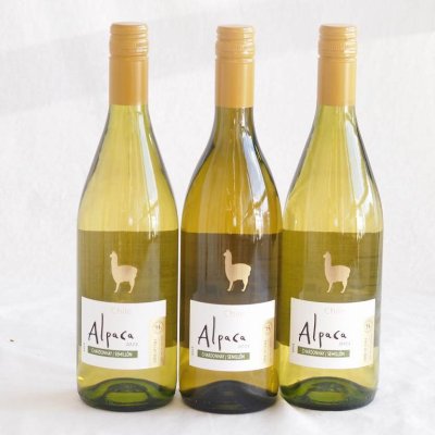 チリワイン3本セット(サンタ ヘレナ アルパカ シャルドネ セミヨン 辛口白ワイン) 750ml×3本