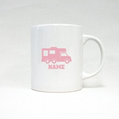 キャンピングカー1  名入れマグカップ スポ根魂 部活 スポーツ お名前入れ サークル  ネーム入れ メモリアルギフトマグカップ マグ 名入れ 乗り物　車　はたらく　趣味
